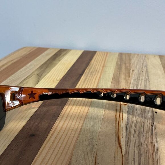 Brown Red Star Polarized Sunglasses main image 5
